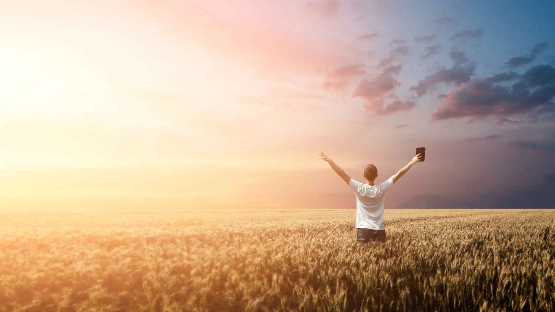 Church member receiving transformation after hearing a powerful preaching